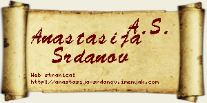 Anastasija Srdanov vizit kartica